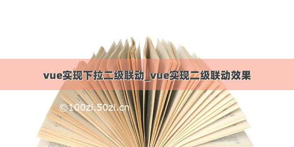 vue实现下拉二级联动_vue实现二级联动效果