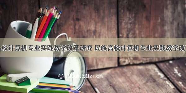 高校计算机专业实践教学改革研究 民族高校计算机专业实践教学改革