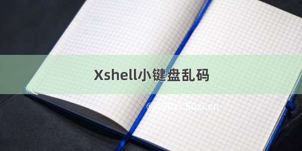 Xshell小键盘乱码