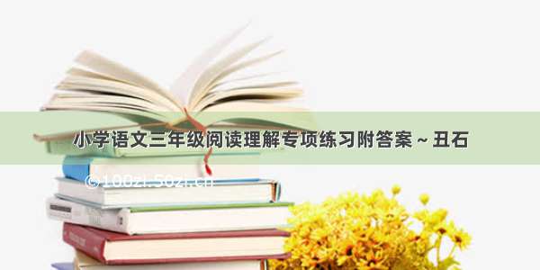 小学语文三年级阅读理解专项练习附答案～丑石