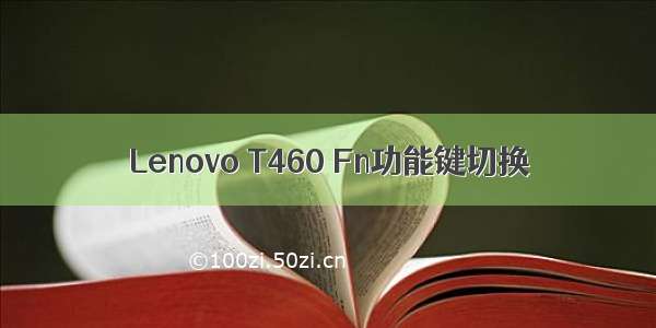 Lenovo T460 Fn功能键切换