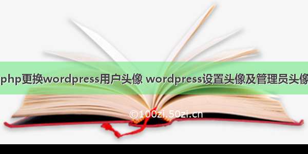 php更换wordpress用户头像 wordpress设置头像及管理员头像