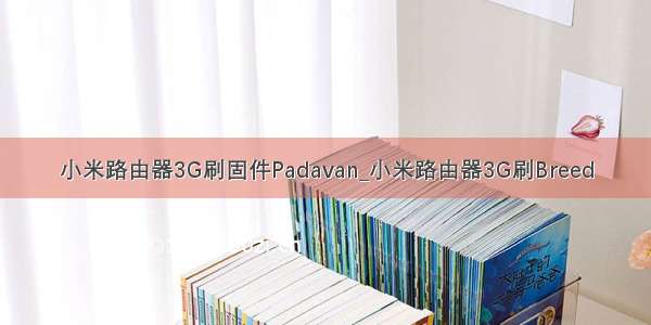 小米路由器3G刷固件Padavan_小米路由器3G刷Breed