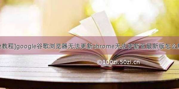 [经验教程]google谷歌浏览器无法更新chrome无法更新至最新版怎么解决？