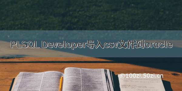 PLSQL Developer导入csv文件到oracle