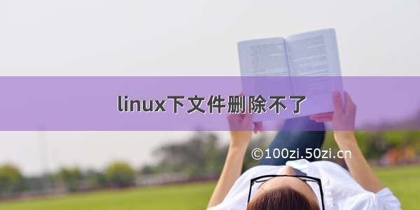 linux下文件删除不了