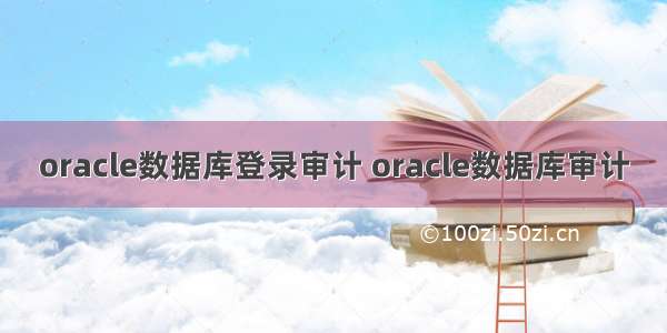 oracle数据库登录审计 oracle数据库审计