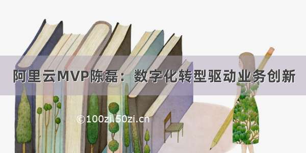 阿里云MVP陈磊：数字化转型驱动业务创新