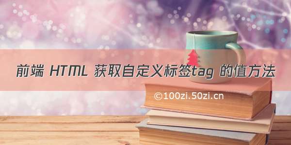 前端 HTML 获取自定义标签tag 的值方法