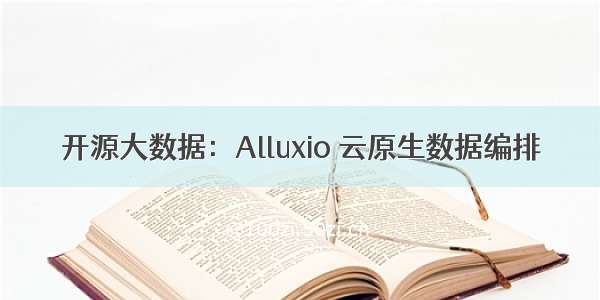 开源大数据：Alluxio 云原生数据编排