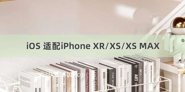 iOS 适配iPhone XR/XS/XS MAX