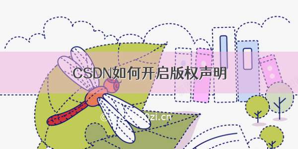 CSDN如何开启版权声明
