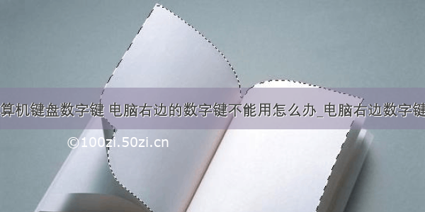 怎么设置计算机键盘数字键 电脑右边的数字键不能用怎么办_电脑右边数字键盘用不了的