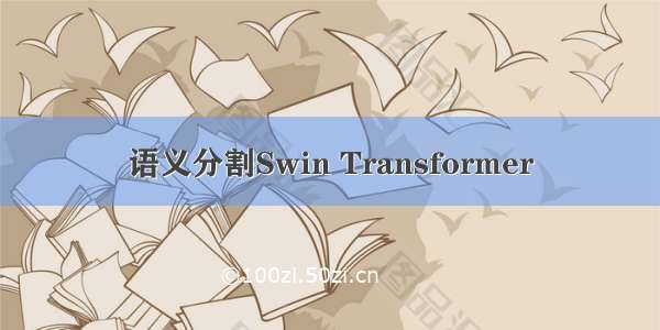 语义分割Swin Transformer