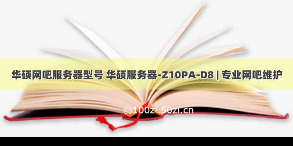 华硕网吧服务器型号 华硕服务器-Z10PA-D8 | 专业网吧维护