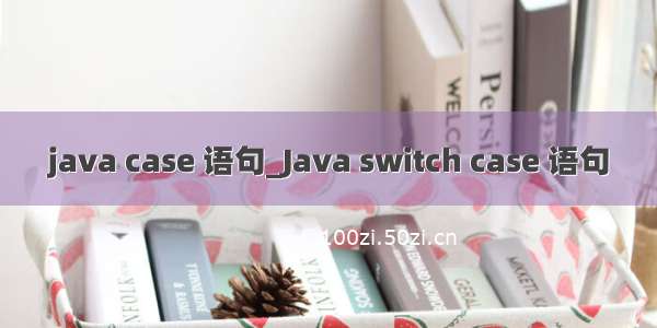 java case 语句_Java switch case 语句