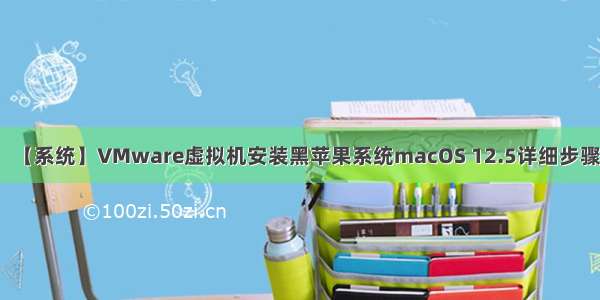 【系统】VMware虚拟机安装黑苹果系统macOS 12.5详细步骤