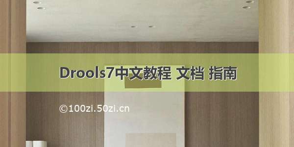Drools7中文教程 文档 指南
