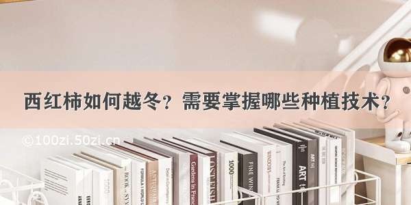 西红柿如何越冬？需要掌握哪些种植技术？