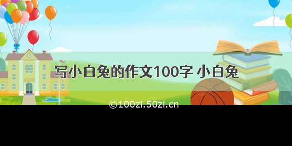 写小白兔的作文100字 小白兔