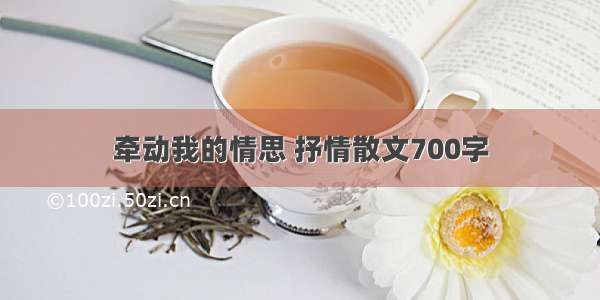 牵动我的情思 抒情散文700字