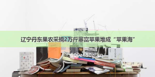 辽宁丹东果农采摘2万斤寒富苹果堆成“苹果海”