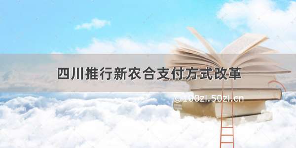 四川推行新农合支付方式改革