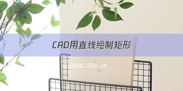 CAD用直线绘制矩形