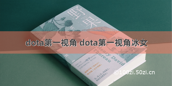 dota第一视角 dota第一视角冰女