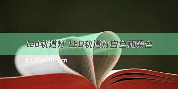 led轨道灯 LED轨道灯白色和黑色