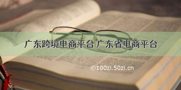 广东跨境电商平台 广东省电商平台