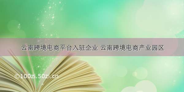 云南跨境电商平台入驻企业 云南跨境电商产业园区