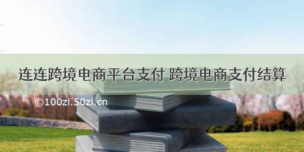 连连跨境电商平台支付 跨境电商支付结算