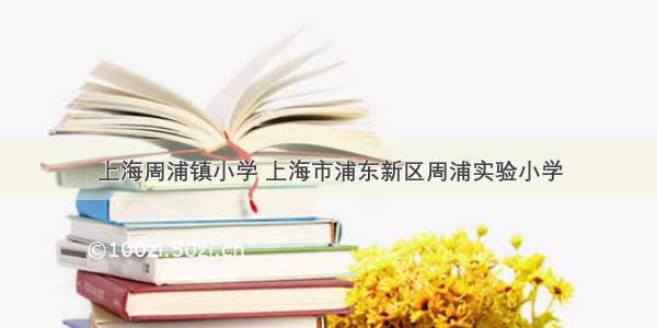 上海周浦镇小学 上海市浦东新区周浦实验小学