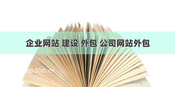 企业网站 建设 外包 公司网站外包