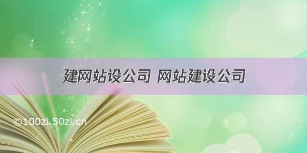 建网站设公司 网站建设公司