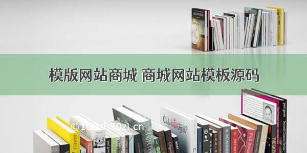 模版网站商城 商城网站模板源码