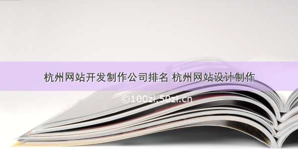 杭州网站开发制作公司排名 杭州网站设计制作