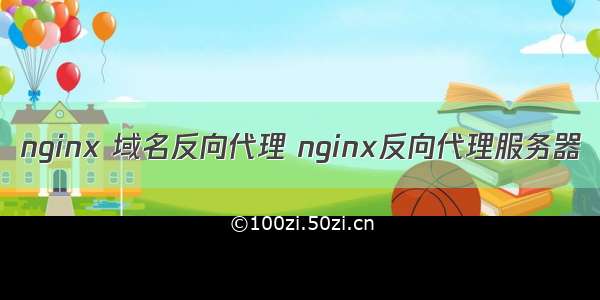 nginx 域名反向代理 nginx反向代理服务器