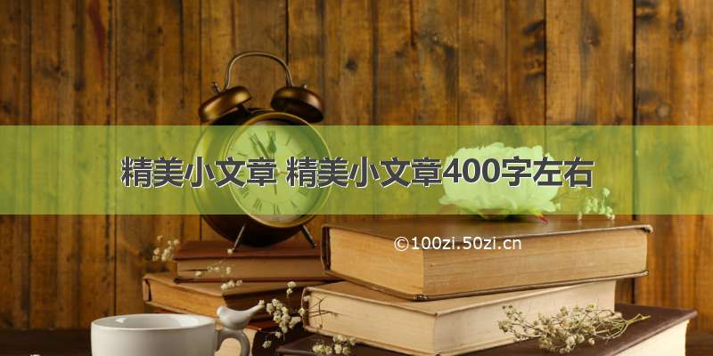 精美小文章 精美小文章400字左右