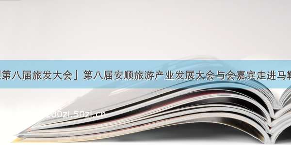 「关注安顺第八届旅发大会」第八届安顺旅游产业发展大会与会嘉宾走进马鞍山景区观摩