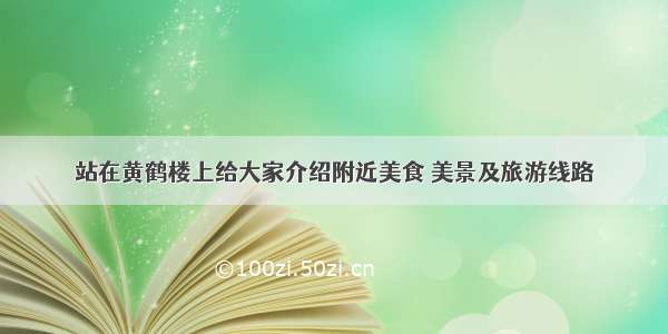 站在黄鹤楼上给大家介绍附近美食 美景及旅游线路