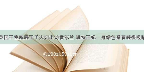 英国王室威廉王子夫妇出访爱尔兰 凯特王妃一身绿色系着装很吸睛