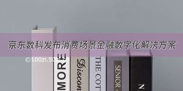 京东数科发布消费场景金融数字化解决方案