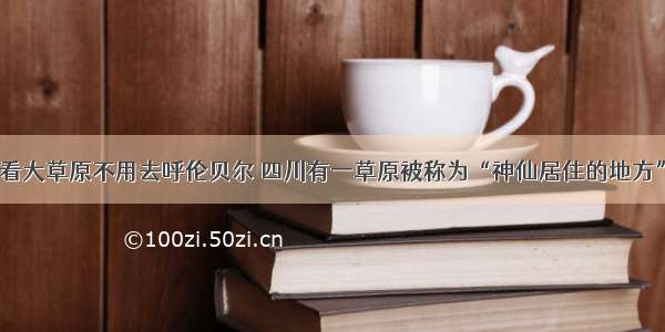 看大草原不用去呼伦贝尔 四川有一草原被称为“神仙居住的地方”