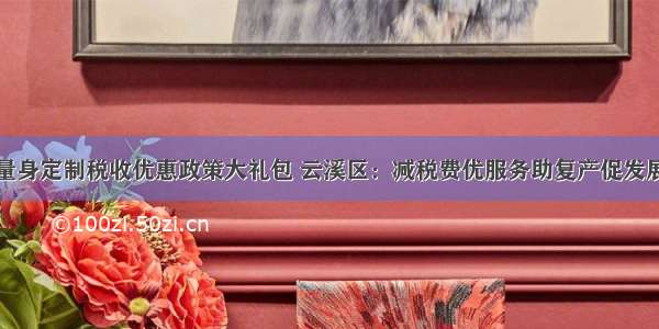 量身定制税收优惠政策大礼包 云溪区：减税费优服务助复产促发展