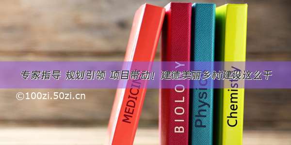 专家指导 规划引领 项目带动！建德美丽乡村建设这么干