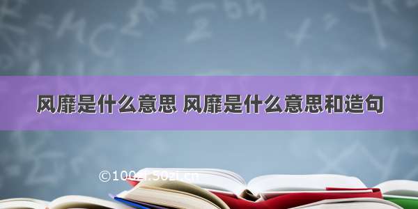 风靡是什么意思 风靡是什么意思和造句