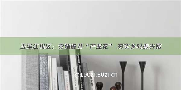 玉溪江川区：党建催开“产业花” 夯实乡村振兴路