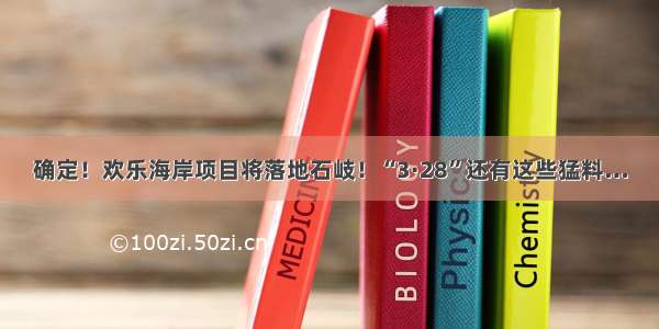 确定！欢乐海岸项目将落地石岐！“3·28”还有这些猛料…